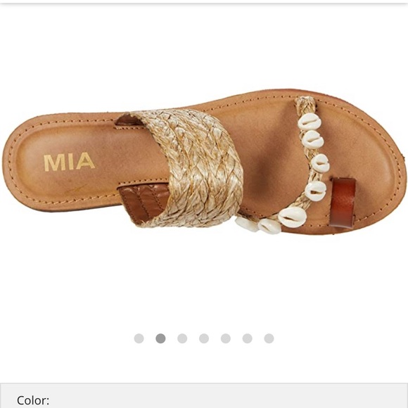 MIA Shoes - Mia natural raffia sandals